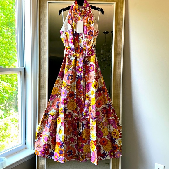 BORGO DE NOR Good Vibes Pink Biba Cotton Dress - Picture 4 of 16